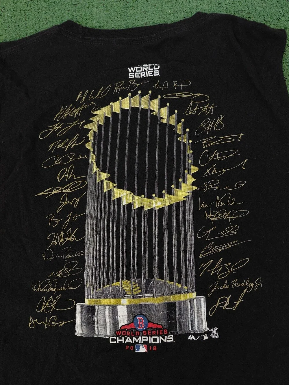 Majestic MLB Boston Red Sox 2018 World Series Champions Baseball Sports Black Cu